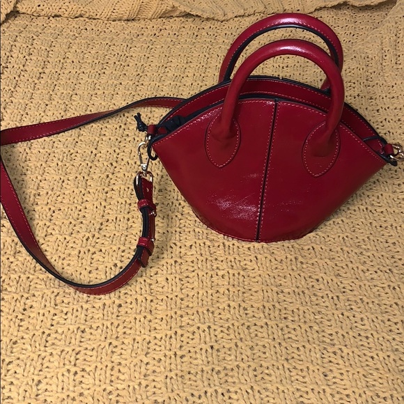 topshop red crossbody bag